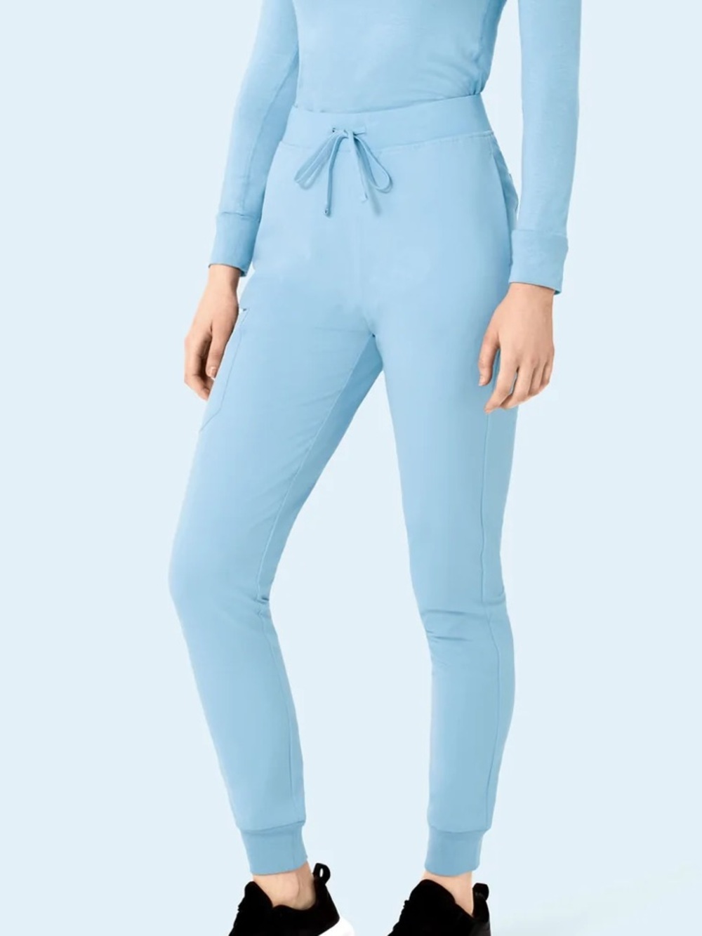 Mandala jogger scrubs high waisted.
Nordic Blue Petite Large